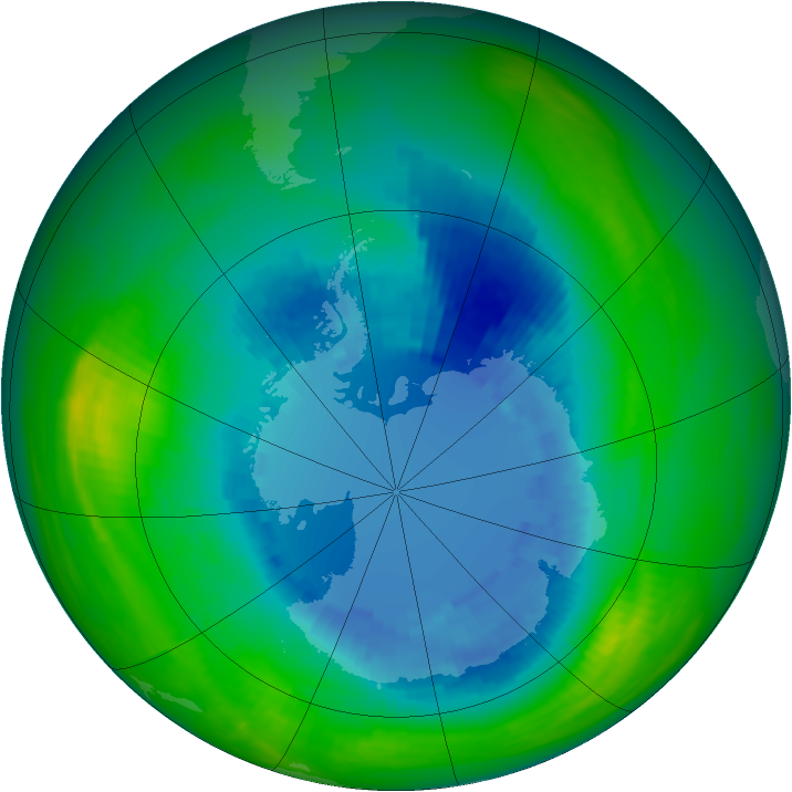 Ozone Map 1986-08-31